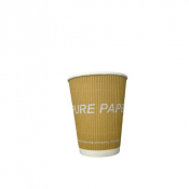 12oz Pure Paper - Aqueous Lined Kraft Cup