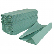 1ply Green Hand Towel 246X190mm