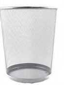 20L Silver Office Bin