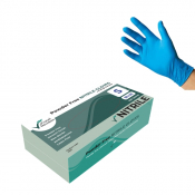 aGD Small Blue Nitrile Powder Free Gloves (1x100)
