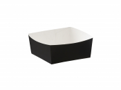 aGD Black Square Burger Tray 4inch