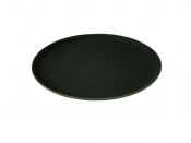 14inch Round Black Non Slip Tray