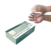 aGD Large Clear Powder Free Vinyl Gloves