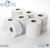 2 Ply Mini Jumbo Toilet Rolls 150M x 90mm 80mm Core 416 Sheets