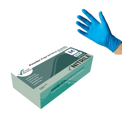 aGD Medium Nitrile Powder Free Gloves (1x100)