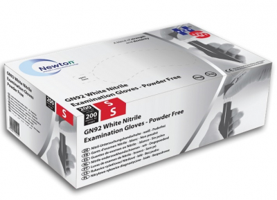 Large White Powderfree Nitrile Examination Gloves