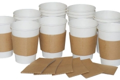 8oz Brown Plain Cup Sleeve